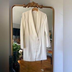 White Blazer Dress